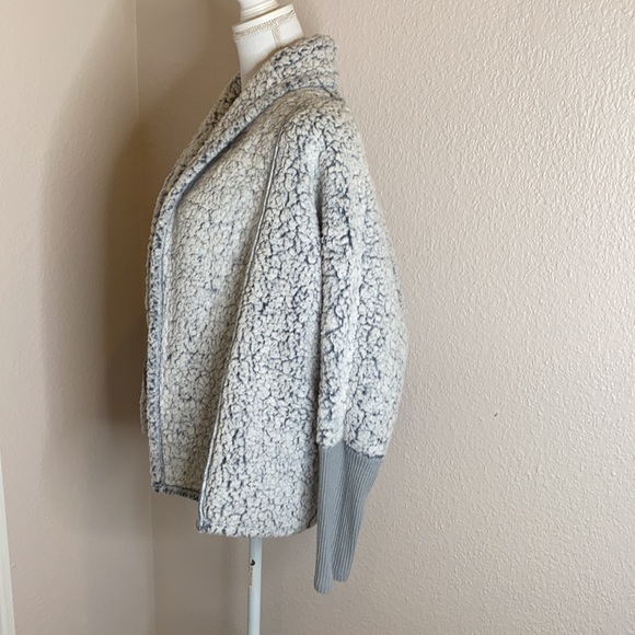 Express grey teddy fleece jacket size XS - Picture 4 of 8